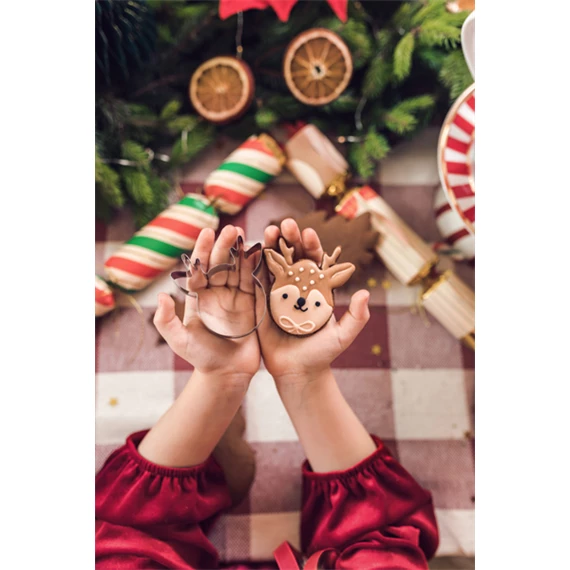 Süteménykiszúró karácsony 5-8,5 x 4,5-13 cm ezüst S/6