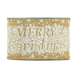 Szalag "Merry Christmas" felirattal 63 mm x 10 m