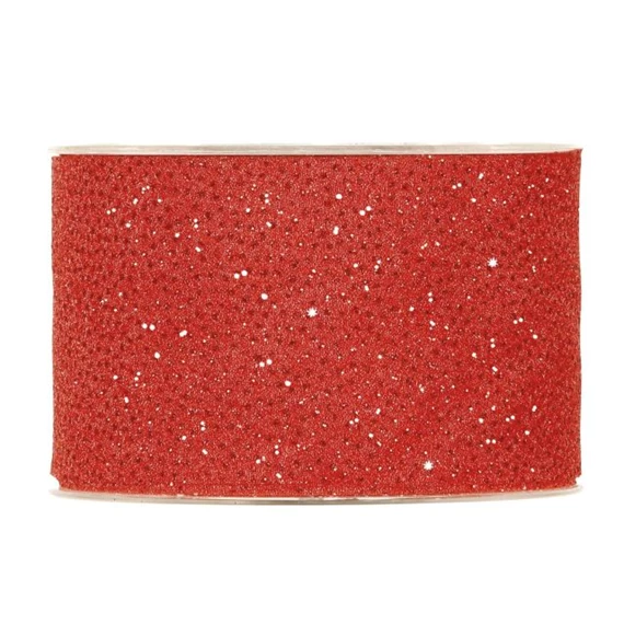 Szalag glitteres,  pöttyös 63 mm x 20 m