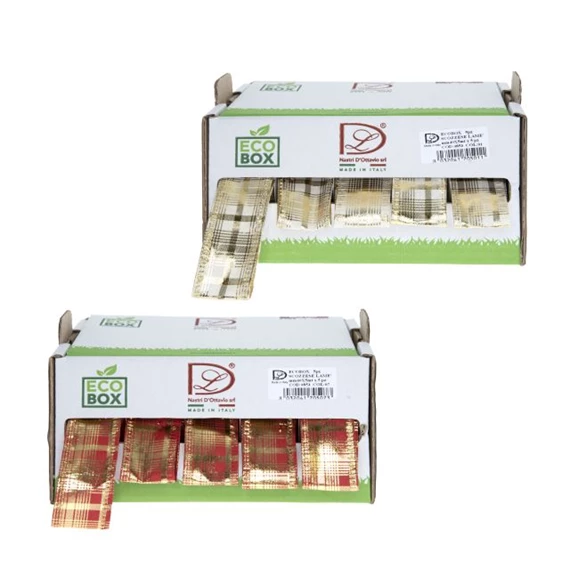 Szalag környezetbarát, kockás 40 mm x 5 m S/5