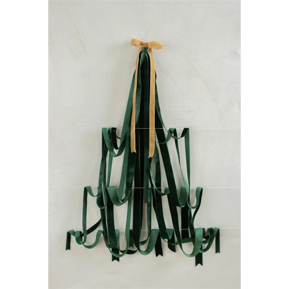 Velúr szalag 25 mm x 10 m üvegzöld