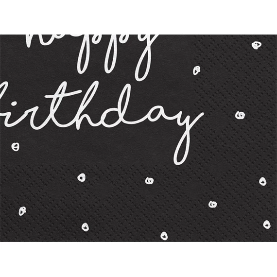 Szalvéta boldog születésnapot 33x33 cm S/20