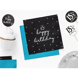 Szalvéta boldog születésnapot 33x33 cm S/20