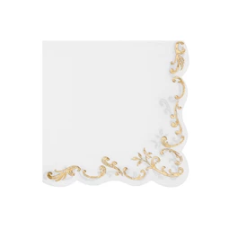 Szalvéta dísz 33x33 cm fehér S/12