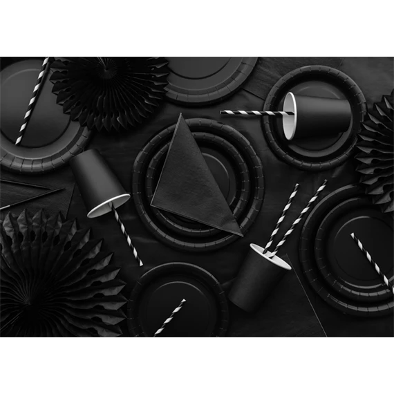 Szalvéta fekete 33x33 cm S/20