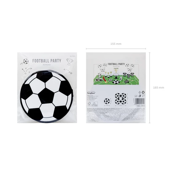 Szalvéta focilabda 13,5 cm S/20