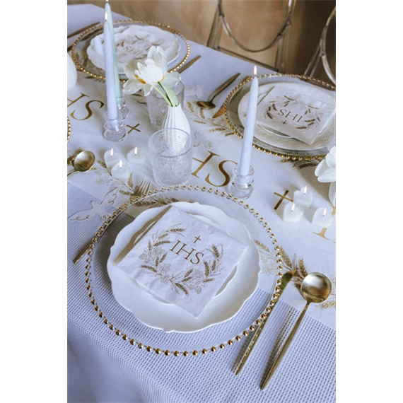Szalvéta ihs 33x33 cm arany S/12