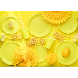 Szalvéta papír 33x33 cm sárga S/20