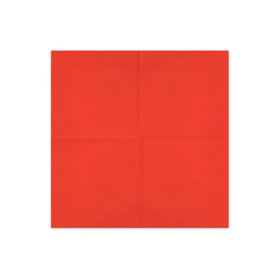 Szalvéta piros 33x33 cm S/20