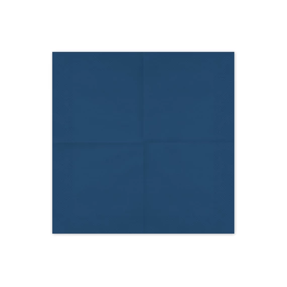 Szalvéta sötétkék 33x33 cm S/6