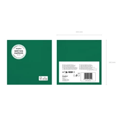 Szalvéta sötétzöld 33x33 cm S/20