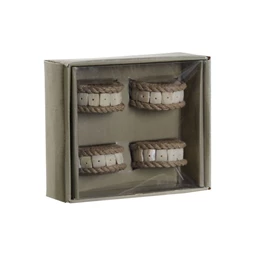 Szalvétatartó szett 6x3x6 cm S/4