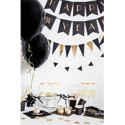 Szatén szalag fekete 6 mm 25 m