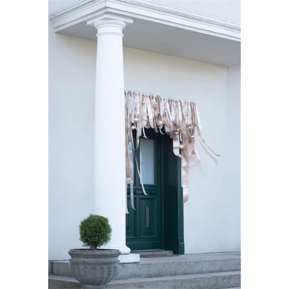 Szatén szalag hideg arany 38 mm x 25 m