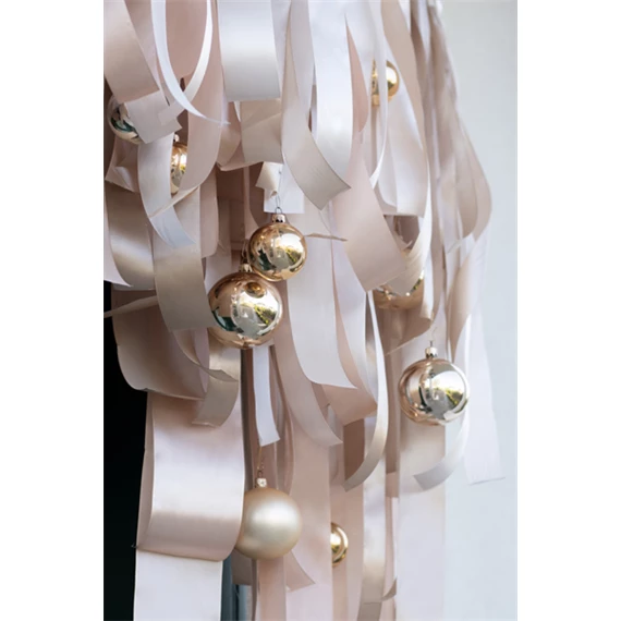 Szatén szalag törtfehér 50 mm x 25 m