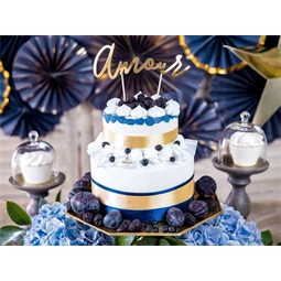 Szatén szalag világos arany 38 mm x 25 m