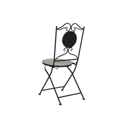 Szék kovácsolt vas, mozaik mintával 42x50x90 cm