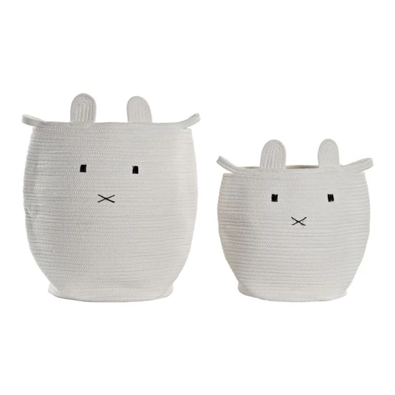 Szennyestartó szett nyuszis 35x35x49 cm S/2