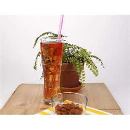 Szívószál csíkos 24 db