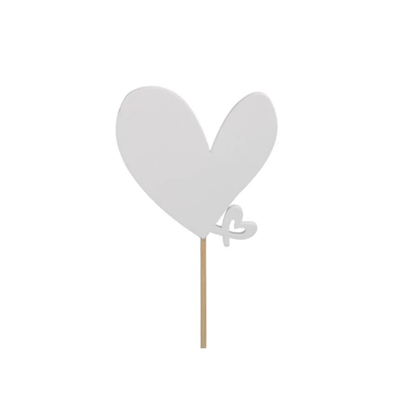 Szív kis szívvel, betűzős 7,5x8 cm S/9