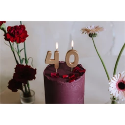 Születésnapi gyertya 4-es szám 4,5 cm arany