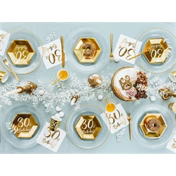 Szülinapi gyertya 30-as szám arany 7,5 cm