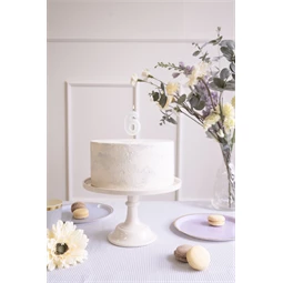 Szülinapi gyertya 6-os szám világos menta 6 cm