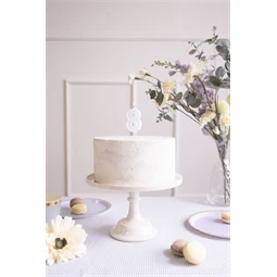 Szülinapi gyertya 8-as szám világos menta 6 cm