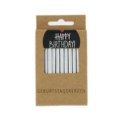 Szülinapi gyertya metál 6 cm S/24