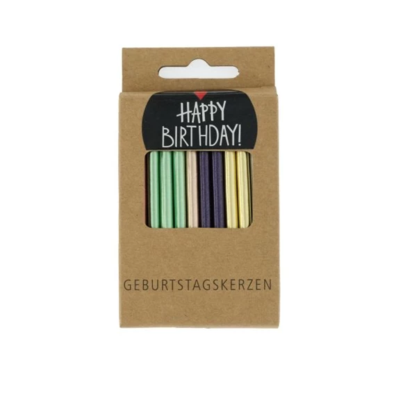 Szülinapi gyertya metál 6 cm S/24