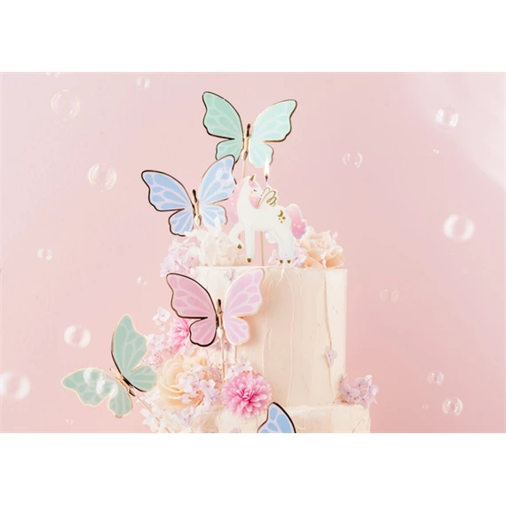 Szülinapi gyertya unikornis, 9 cm, vegyes