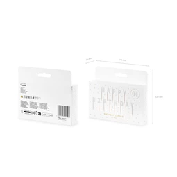 Szülinapi gyertyák boldog születésnapot 2,5 cm fehér S/13