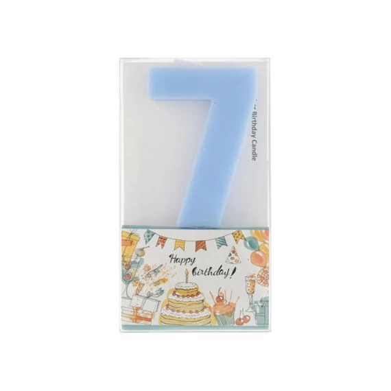 Szülinapi számgyertya 7-es 6 cm