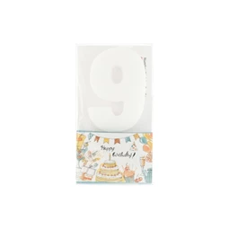 Szülinapi számgyertya 9-es 6 cm