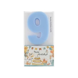 Szülinapi számgyertya 9-es 6 cm