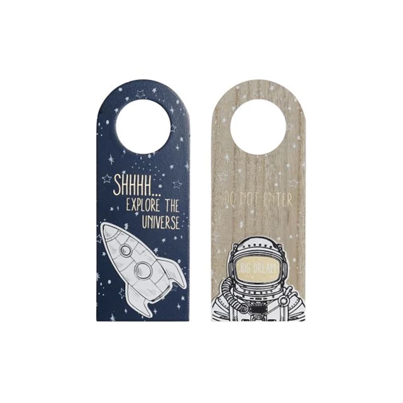 Tábla ajtóra, űrhajós 8,5x1x22 cm 2 féle