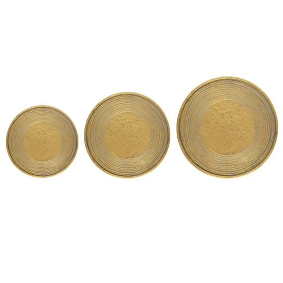 Tál kerek, bordás 48x3,5 cm S/3