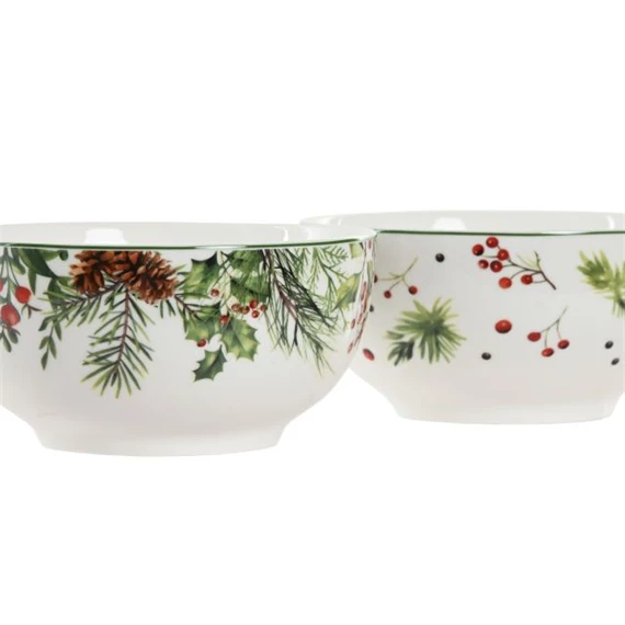 Tál magyal mintával 14x14x7 cm 2 féle