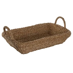 Tálca füllel, szögletes 51x31x11 cm