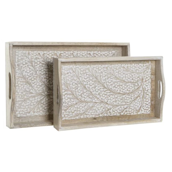 Tálca szett csokor 43x27,5x7,5 cm S/2