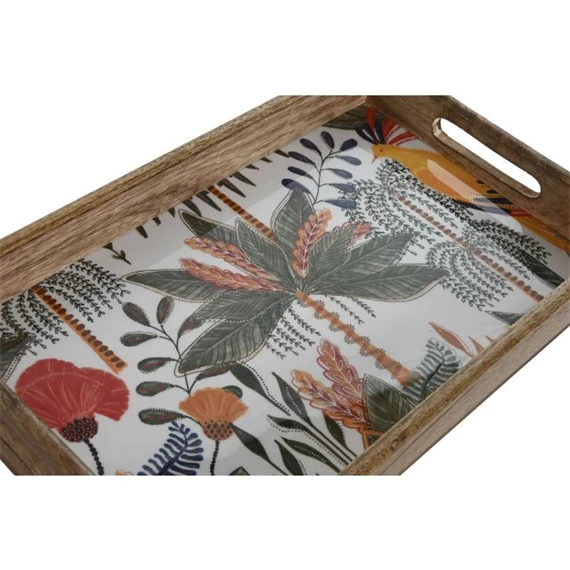 Tálca szett pálmafás, szögletes 43,5x27x5,5 cm S/2