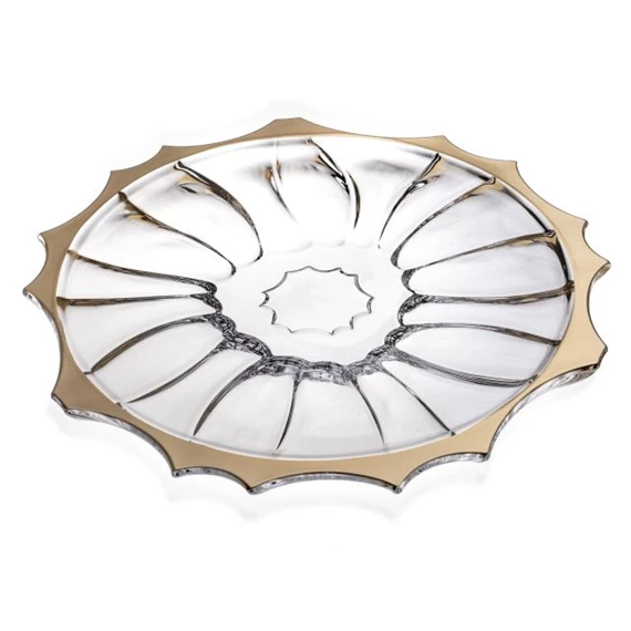 Tányér PLANTICA arany szegéllyel 35 cm