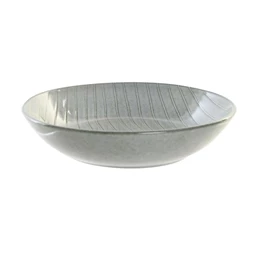 Tányér csíkos 20x20x4,5 cm 600 ml