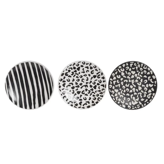 Tányér 20x20x2 cm 3 féle