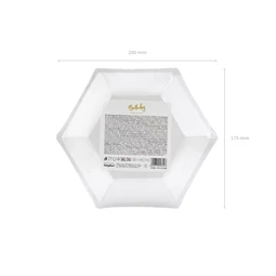 Papírtányér 18. születésnap arany 20 cm S/6