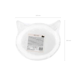 Papírtányér macska 22x20 cm S/6