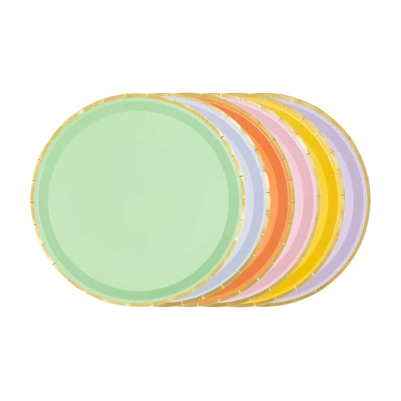 Papírtányér mix 21 cm S/6