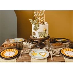 Papírtányér oroszlán, mix, 18 cm S/6