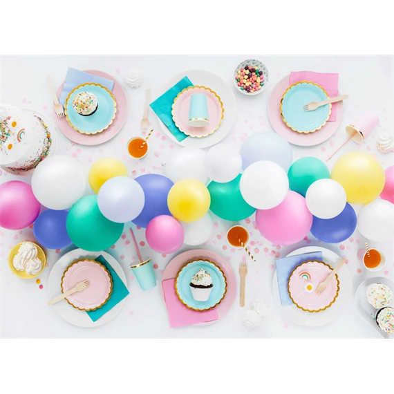 Papírtányér világoskék 18 cm S/6