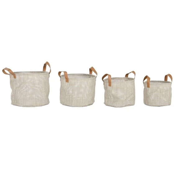 Tároló szett füllel 30x30x34 cm S/4